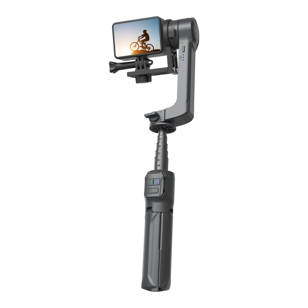 Porodo Anti-Shake Gimbal with rotatable central control (PD-LFST034-BK)
